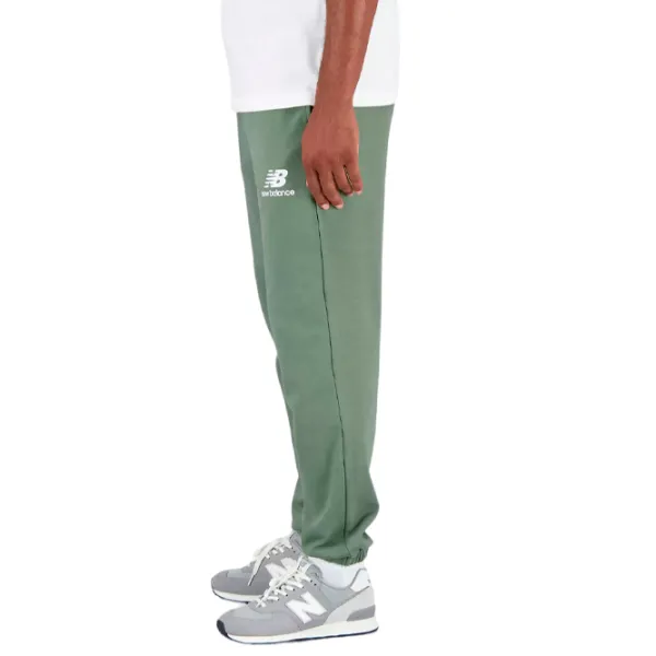 Pantaloni sportivi pentru bărbați New Balance Essentials Stacked Logo French Terry XXL/ Olive Green photo 3
