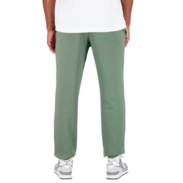 Pantaloni sportivi pentru bărbați New Balance Essentials Stacked Logo French Terry S/ Olive Green photo 2