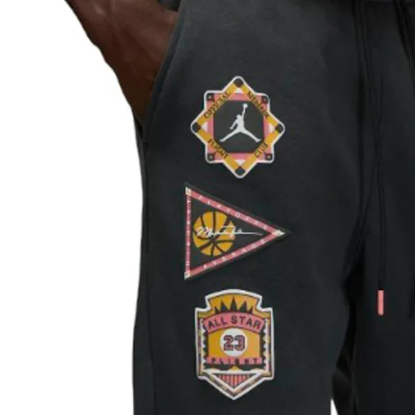 Pantaloni sportivi pentru bărbați Jordan Flt Mvp Ltwt Flc Pant M / Black photo 5