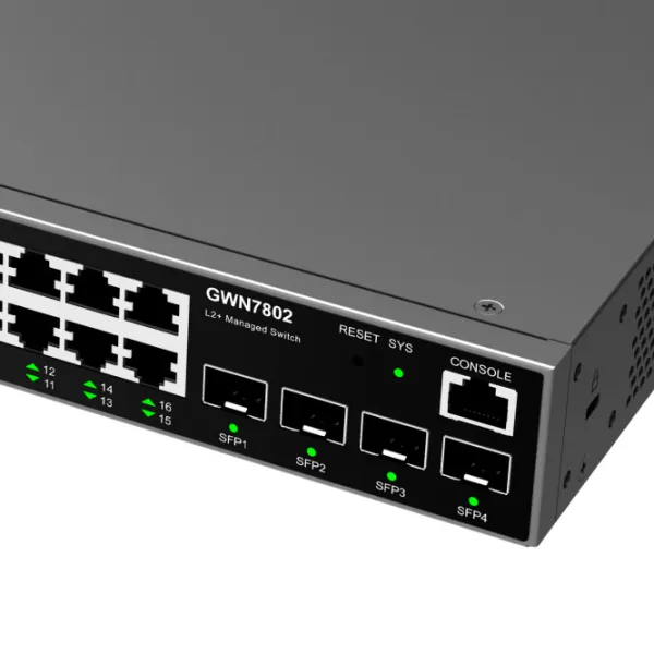 Switch Grandstream GWN7802 Black photo 4