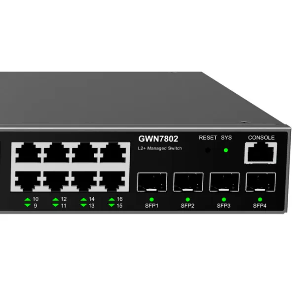 Switch Grandstream GWN7802 Black photo 5