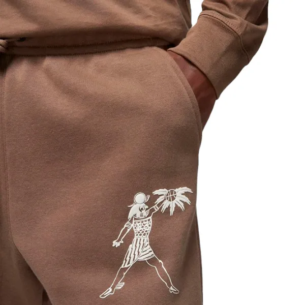 Pantaloni sportivi pentru bărbați Jordan Flt Artst Srs Flc Pant S/ Brown photo 5