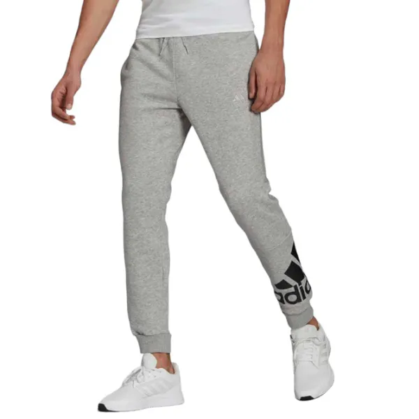 Pantaloni sportivi pentru bărbați Adidas Jogginghose Box Logo Fleece L/ Gray photo 2