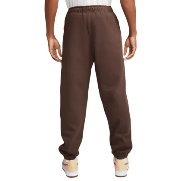 Pantaloni sportivi pentru bărbați Nike M Nk Solo Swsh Flc Cf Pant S / Brown photo 2
