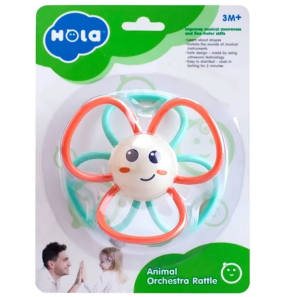 Jucărie pentru dentiție Hola Toys OP HT 318B-5 de la 3 luni photo 2 Jucărie pentru dentiție Hola Toys OP HT 318B-5 de la 3 luni photo 2