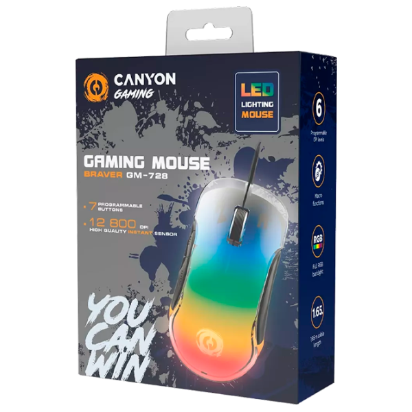 Мышь Canyon Braver GM-728 USB/ Разноцветный photo 5