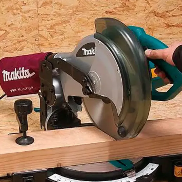 Fierăstrău pentru tăieri înclinate Makita MLS100N 255 mm/ Blue photo 7