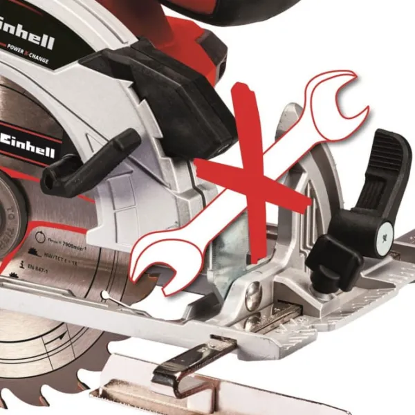 Дисковая пила Einhell TE-CS 18/ 165-1Li SOLO PXC 165 мм/ Красный photo 3