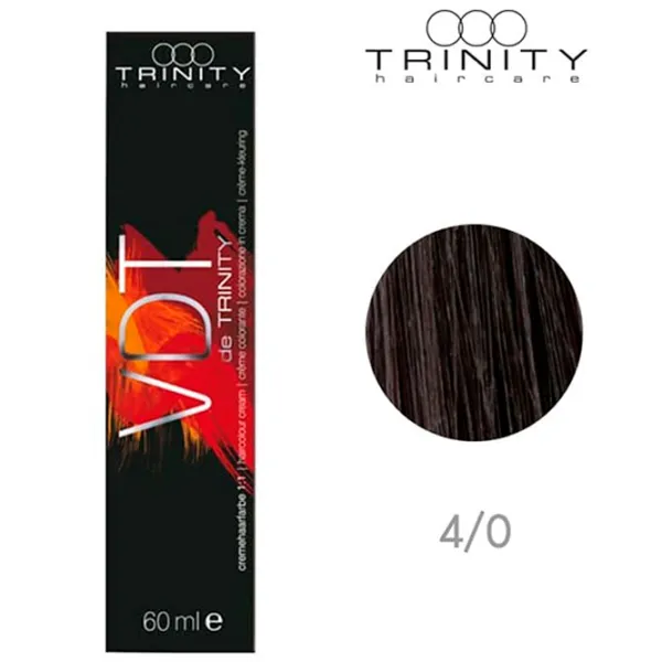 Краска для волос Trinity VDT Код цвета: 4-0, 60 мл photo 2 Краска для волос Trinity VDT Код цвета: 4-0, 60 мл photo 2