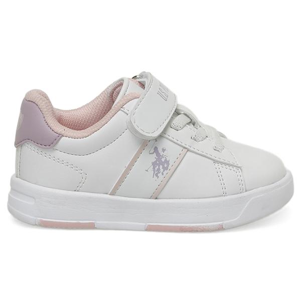 Adidași pentru fetiţe U.S. Polo Assn. 3W TRAVIS JR 3PR Demisezon/ White photo 3