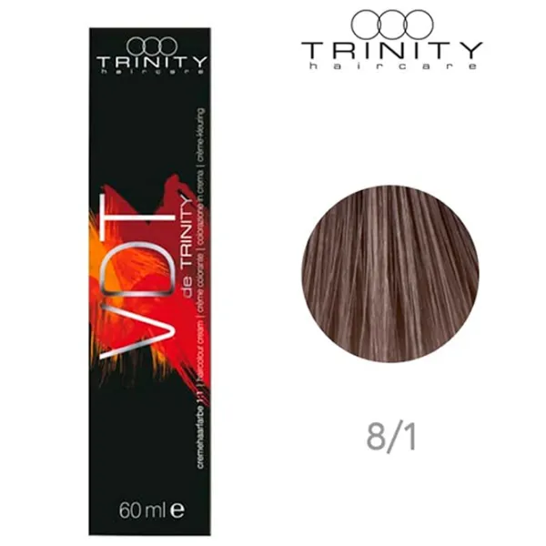 Краска для волос Trinity VDT Код цвета: 8-1, 60 мл photo 2 Краска для волос Trinity VDT Код цвета: 8-1, 60 мл photo 2