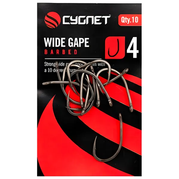 Set de cârlige Cygnet Wide Gape XS Cantitatea în set - 10 / Mărimea - 4 photo 2