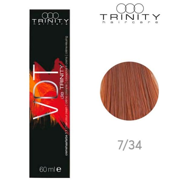 Краска для волос Trinity VDT Код цвета: 7-34, 60 мл photo 2 Краска для волос Trinity VDT Код цвета: 7-34, 60 мл photo 2