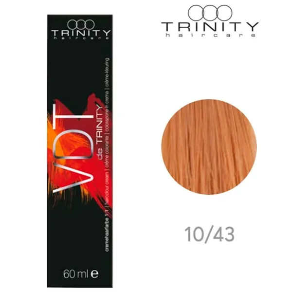 Краска для волос Trinity VDT Код цвета: 10-43, 60 мл photo 2 Краска для волос Trinity VDT Код цвета: 10-43, 60 мл photo 2