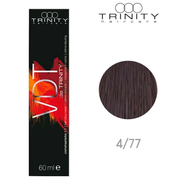 Краска для волос Trinity VDT Код цвета: 4-77, 60 мл photo 2 Краска для волос Trinity VDT Код цвета: 4-77, 60 мл photo 2