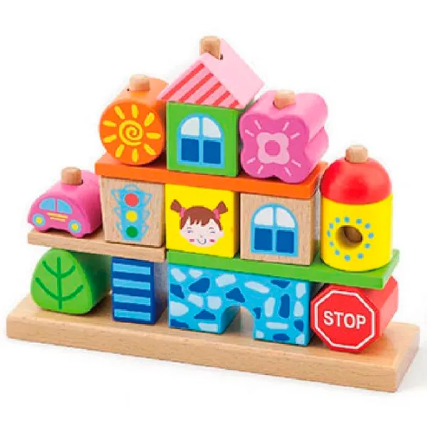 Figurine VIGA Stacking Blocks 50043 2+/ Multicolor photo 2