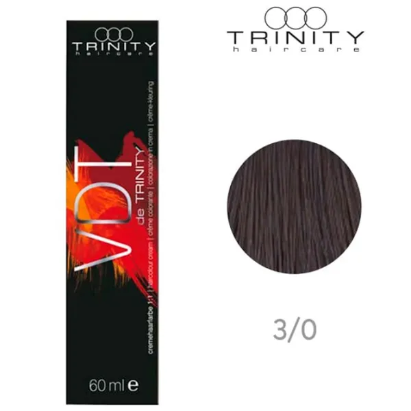 Краска для волос Trinity VDT Код цвета: 3-0, 60 мл photo 2 Краска для волос Trinity VDT Код цвета: 3-0, 60 мл photo 2