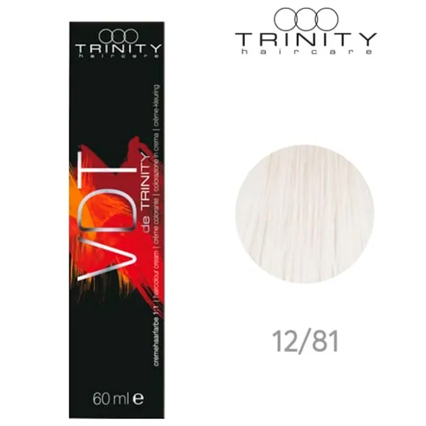 Vopsea de păr Trinity VDT Cod culoare: 12-81, 60 ml photo 2 Vopsea de păr Trinity VDT Cod culoare: 12-81, 60 ml photo 2