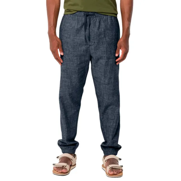 Pantaloni sportivi pentru bărbați Jack Wolfskin Sandroute Pants M M/ Navy photo 2