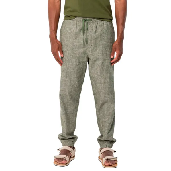 Pantaloni sportivi pentru bărbați Jack Wolfskin Sandroute Pants M S/ Beige photo 2