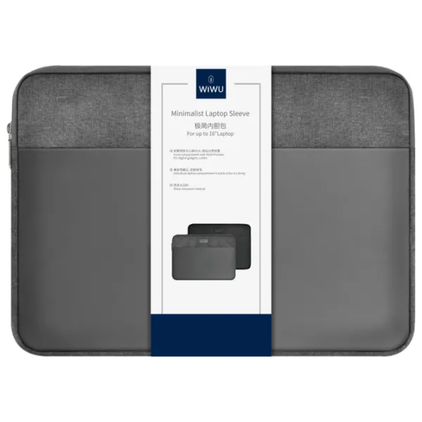 Husă pentru laptop WIWU Minimalist 14"/ Grey photo 3