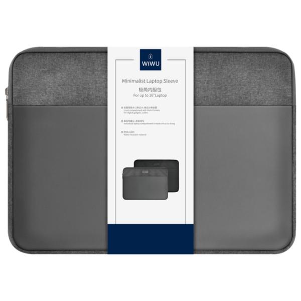 Husă pentru laptop WIWU Minimalist 16"/ Grey photo 4