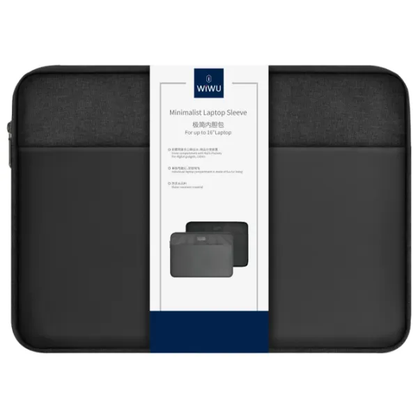 Husă pentru laptop WIWU Minimalist 14"/ Black photo 4