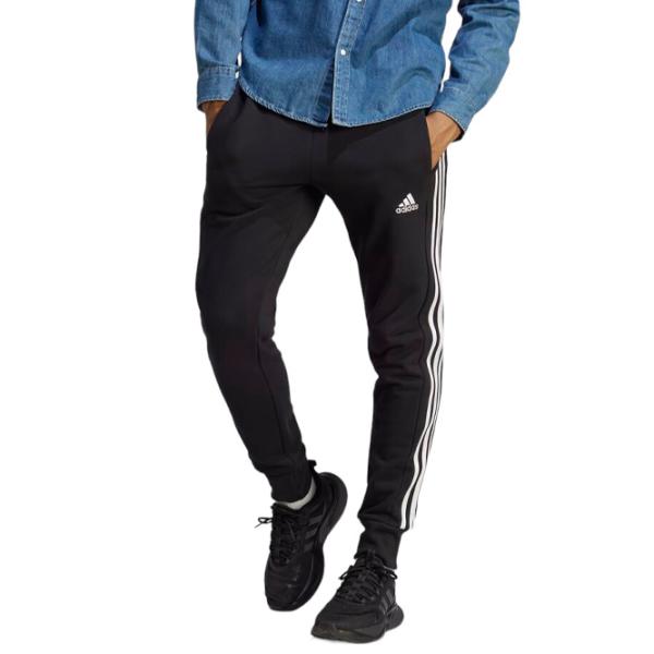 Спортивные брюки для мужчин Adidas Essentials French Terry Tapered Cuff 3S M/ Черный photo 2