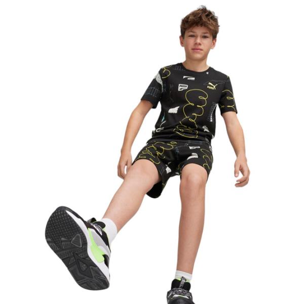 Tricou pentru băieți Puma Classics Brand Love Aop Tee B 164/ Black photo 5 Tricou pentru băieți Puma Classics Brand Love Aop Tee B 164/ Black photo 5