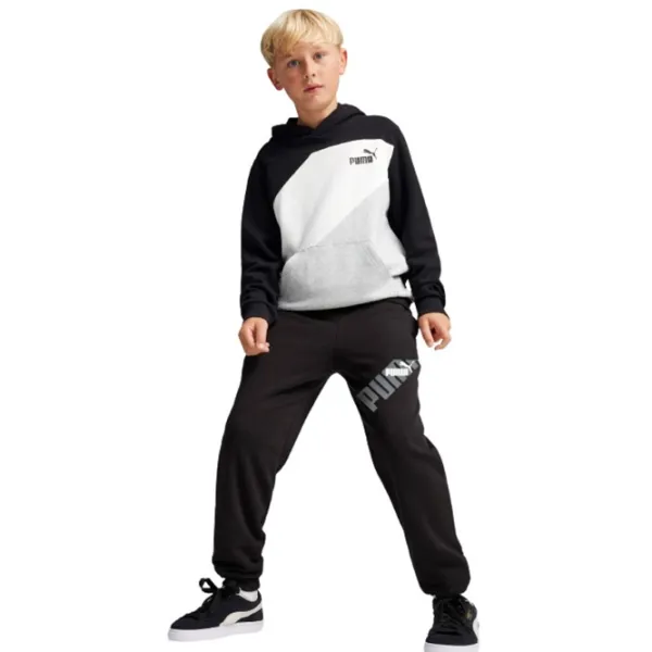 Pantaloni sportivi pentru băieți Puma Power Graphic Sweatpants Tr Cl 128/ Black photo 3 Pantaloni sportivi pentru băieți Puma Power Graphic Sweatpants Tr Cl 128/ Black photo 3
