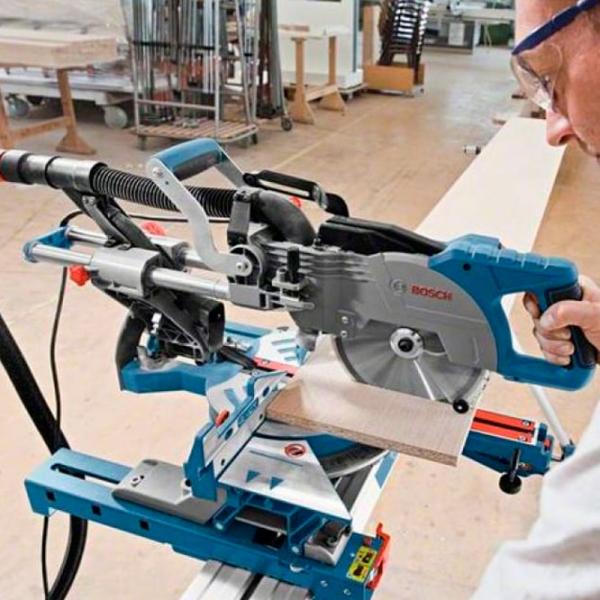 Fierăstrău pentru tăieri înclinate Bosch GCM 8 SJL 216 mm/ Blue photo 6