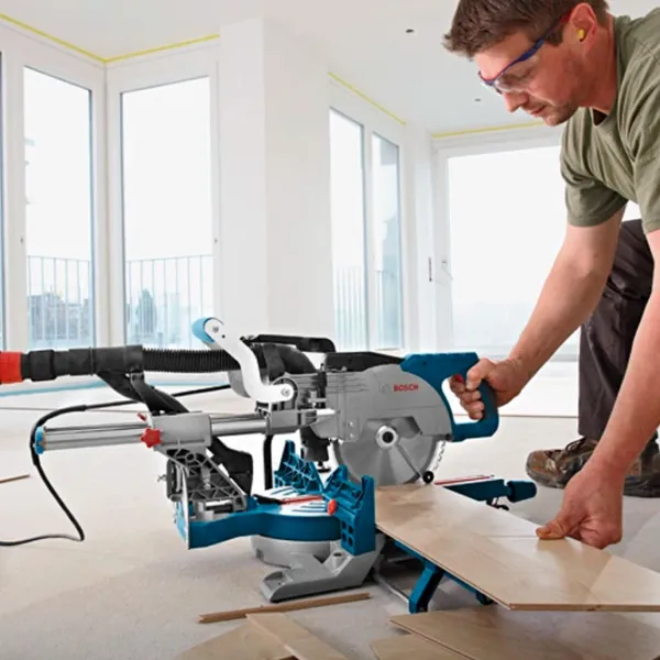 Fierăstrău pentru tăieri înclinate Bosch GCM 8 SJL 216 mm/ Blue photo 8