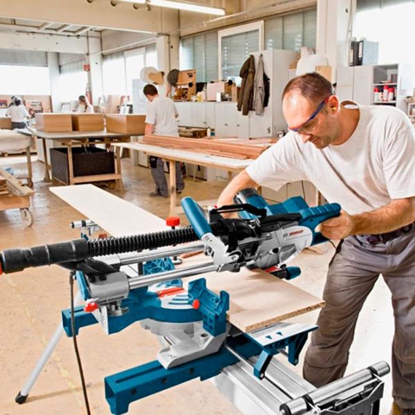 Fierăstrău pentru tăieri înclinate Bosch GCM 8 SJL 216 mm/ Blue photo 9