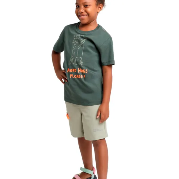 Tricou pentru băieți Jack Wolfskin More Hugs T K 128 / Gray photo 3 Tricou pentru băieți Jack Wolfskin More Hugs T K 128 / Gray photo 3