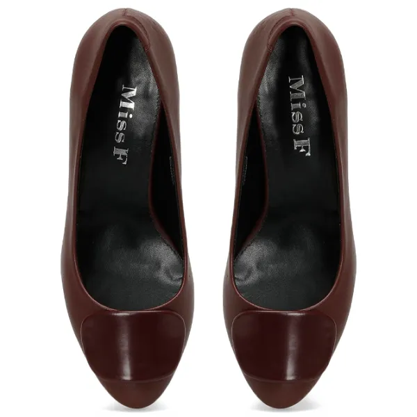 Pantofi pentru femei Miss F DW23006 3PR 39/ Bordo photo 4 Pantofi pentru femei Miss F DW23006 3PR 39/ Bordo photo 4