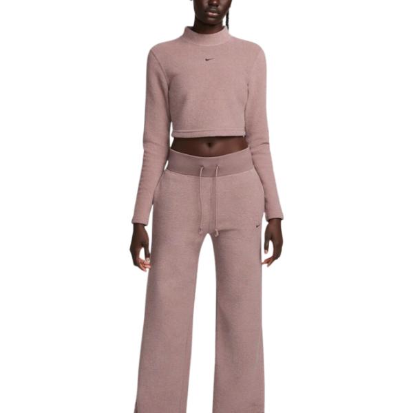 Pantaloni sportivi pentru femei Nike W Nsw Phnx Plsh Hr Pant Wide XS/ Pink photo 2 Pantaloni sportivi pentru femei Nike W Nsw Phnx Plsh Hr Pant Wide XS/ Pink photo 2