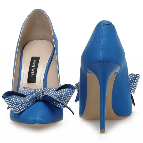 Pantofi pentru femei Nine West TASVA 2PR 36/ Navy photo 4