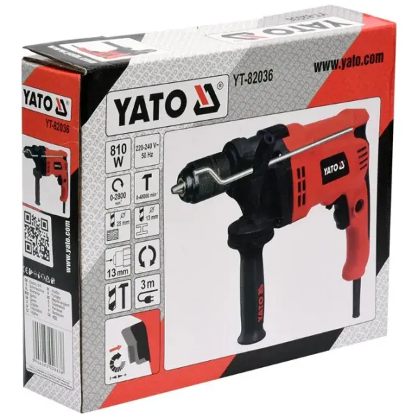 Mașină de găurit Yato YT-82036 810 W/ 2800 rot/ min photo 4