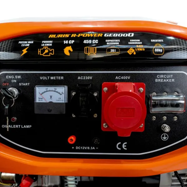 Генератор Ruris GE 8000 230/ 400 В Бензин/ 7 кВт photo 7