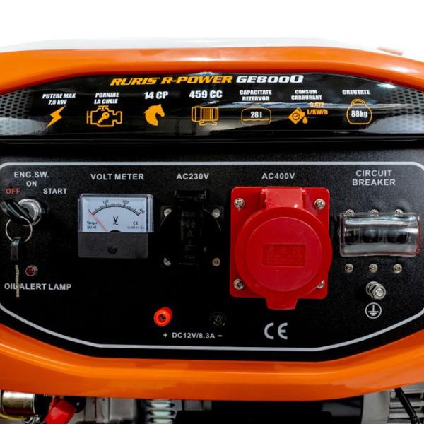 Генератор Ruris GE 8000 230/ 400 В Бензин/ 7 кВт photo 7