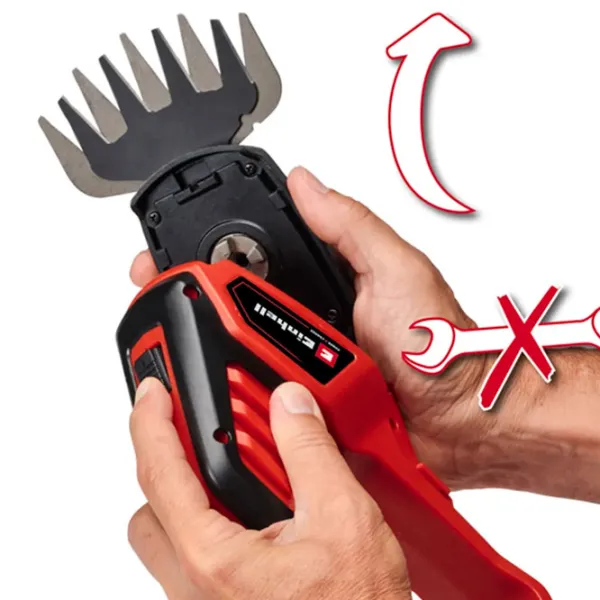 Mașină de tuns gard viu Einhell GE-CG 18/ 100 Li T-Solo 34.103.10 Red photo 3
