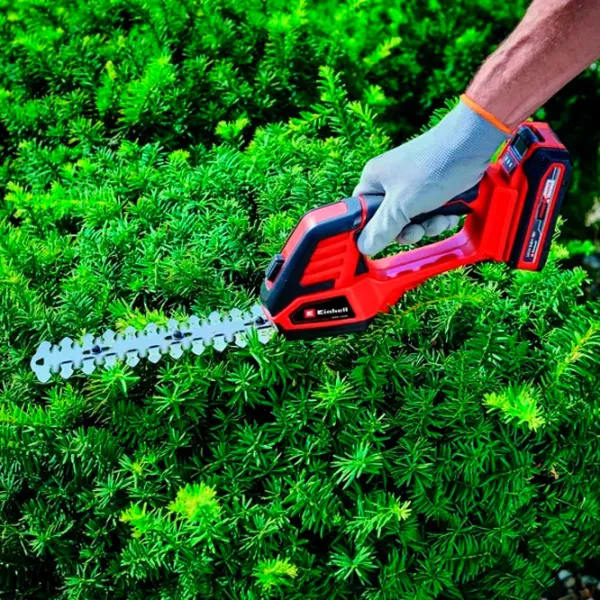 Mașină de tuns gard viu Einhell GE-CG 18/ 100 Li T-Solo 34.103.10 Red photo 4