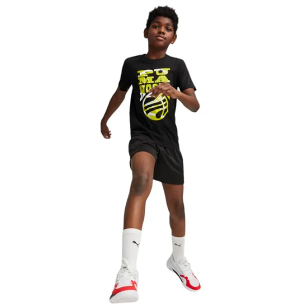 Футболка для мальчиков Puma Basketball Blueprint Tee B 152 / Черный photo 5