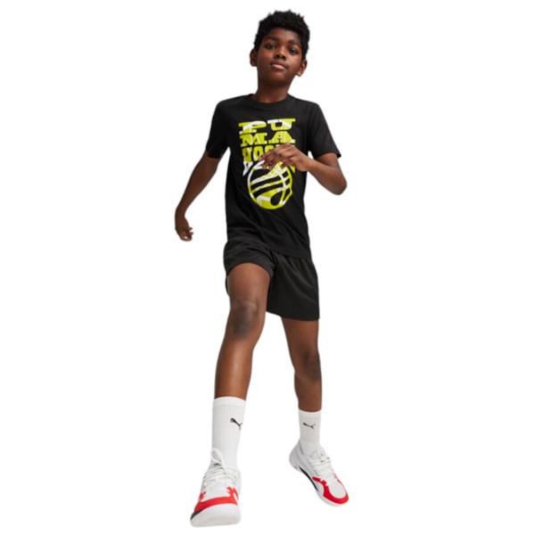 Футболка для мальчиков Puma Basketball Blueprint Tee B 152 / Черный photo 5