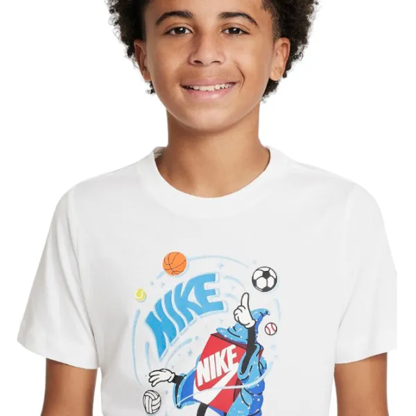Tricou pentru băieți Nike K Nsw Tee Boxy 1 XS / White photo 4 Tricou pentru băieți Nike K Nsw Tee Boxy 1 XS / White photo 4