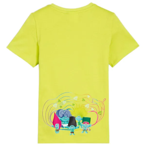 Футболка для мальчиков Puma X Trolls Tee 104/ Lime Sheen photo 2 Футболка для мальчиков Puma X Trolls Tee 104/ Lime Sheen photo 2
