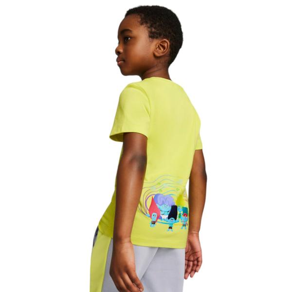 Футболка для мальчиков Puma X Trolls Tee 110/ Lime Sheen photo 4