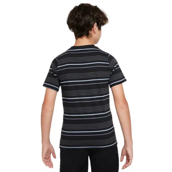 Футболка для мальчиков Nike K Nsw Tee Club Stripe S/ Черный photo 2