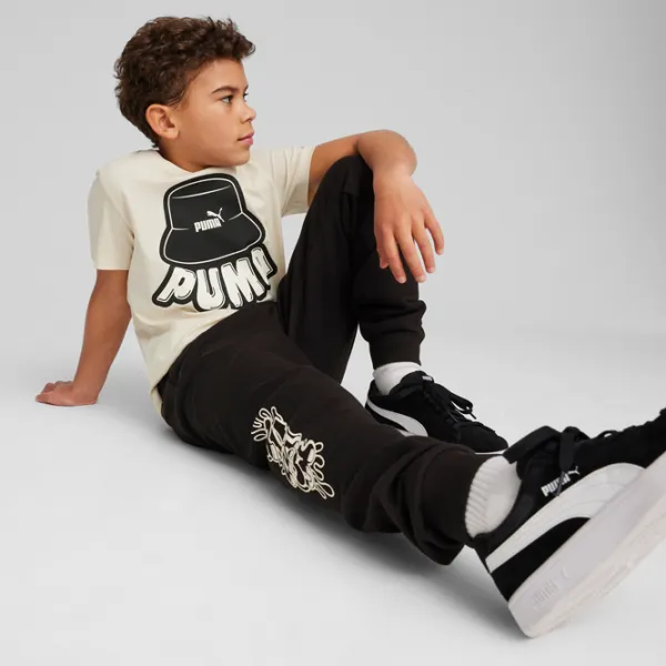 Футболка для мальчиков Puma Ess+ Mid 90S Graphic Tee B 152/ Альпийский снег photo 5