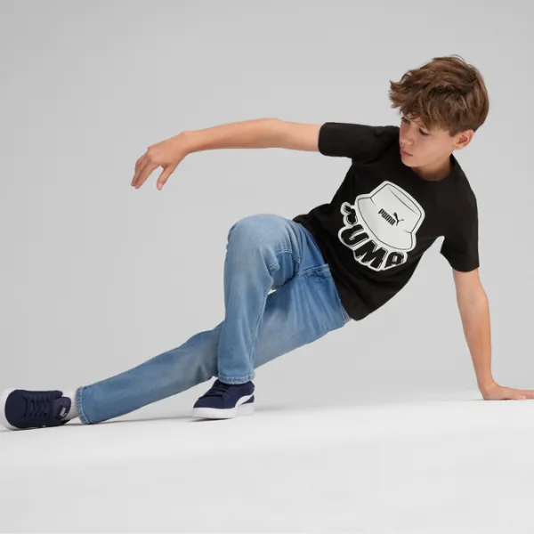 Футболка для мальчиков Puma Ess+ Mid 90S Graphic Tee B 176/ Черный photo 5